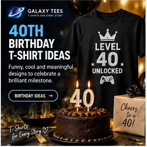 40th Birthday T-Shirt Ideas: Funny, Personalised and Vintage