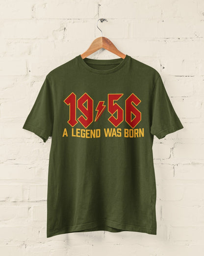 1956 A Legend Was Born - 70th Birthday T-Shirt (70 in 2026) Rock Style T-Shirt T-Shirt Gift