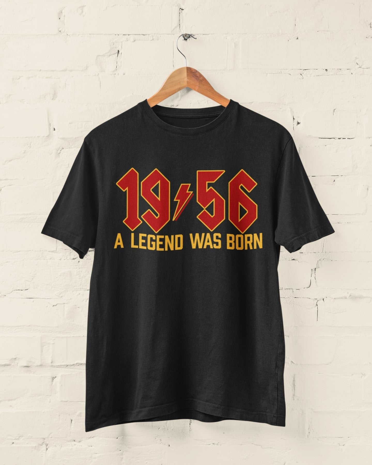 1956 A Legend Was Born - 70th Birthday T-Shirt (70 in 2026) Rock Style T-Shirt T-Shirt Gift