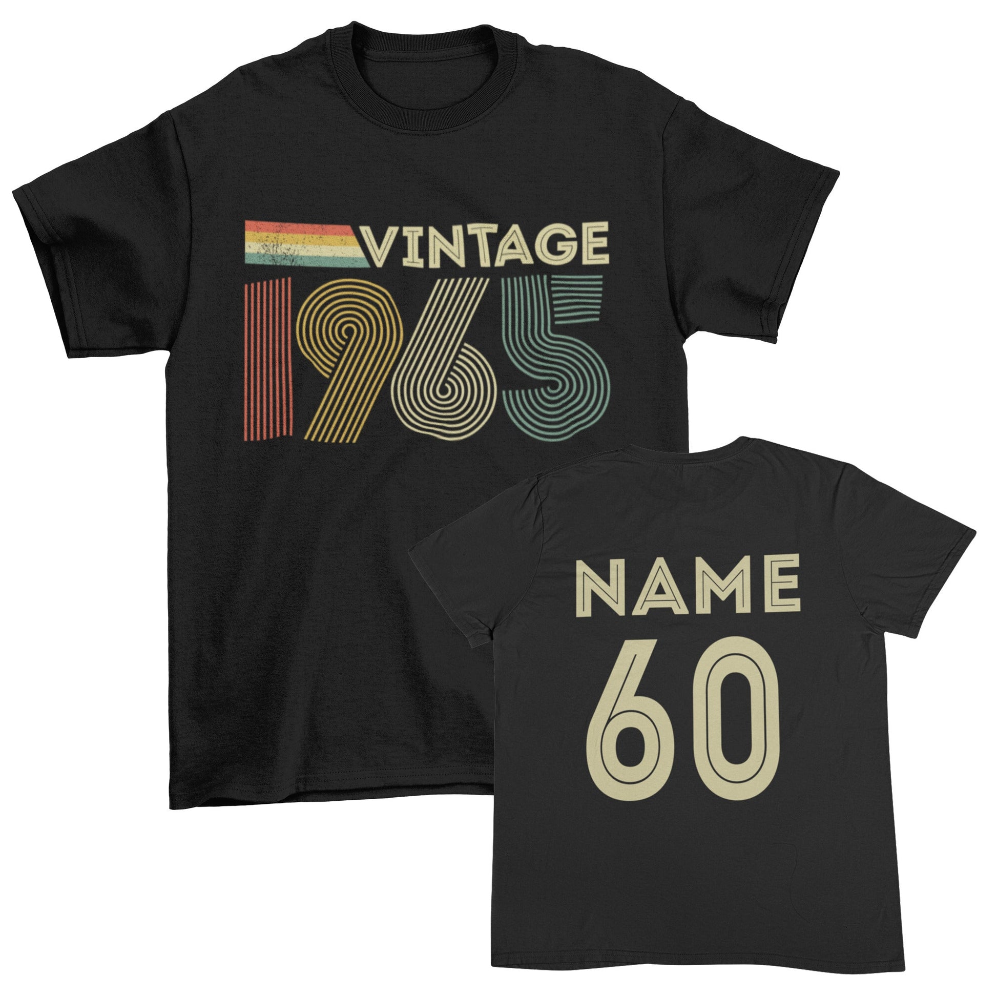 Personalised Vintage 1965 T-Shirt Custom 60th Birthday Gift For 2025 RGalaxy Tees