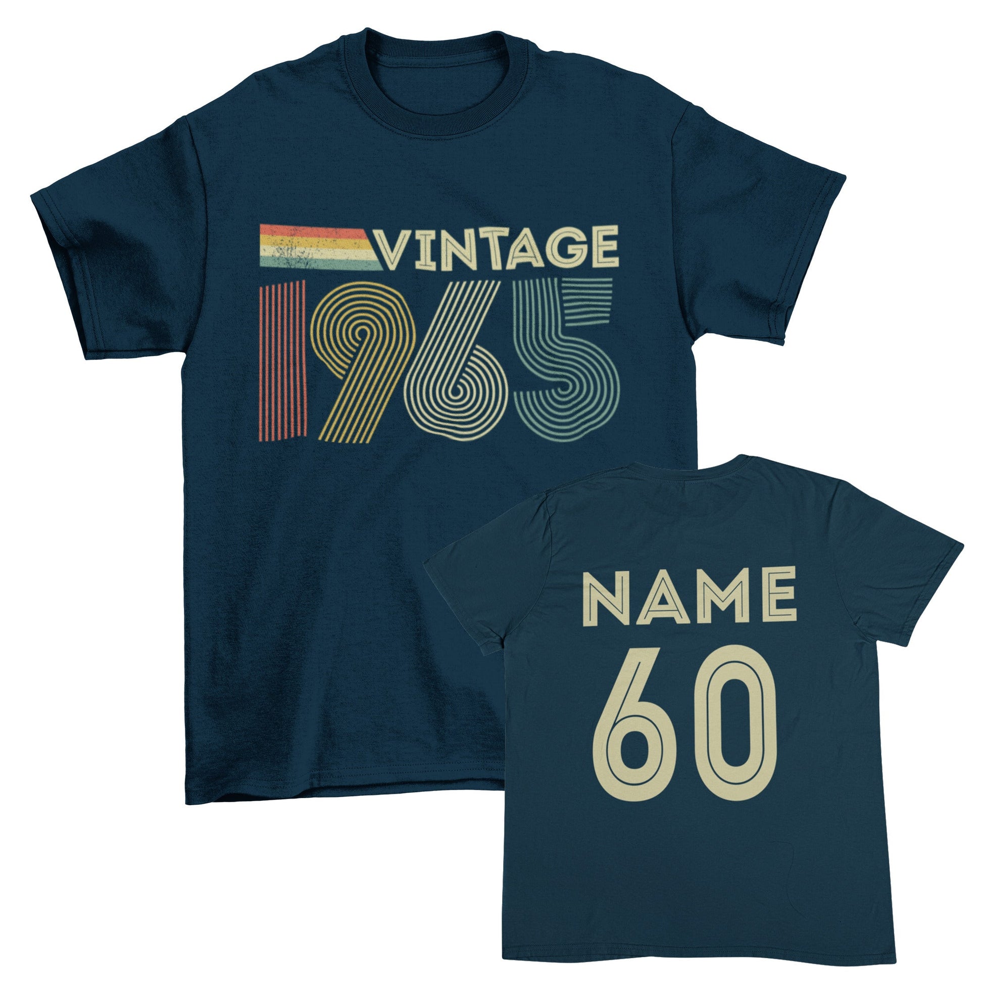 Personalised Vintage 1965 T-Shirt Custom 60th Birthday Gift For 2025 RGalaxy Tees