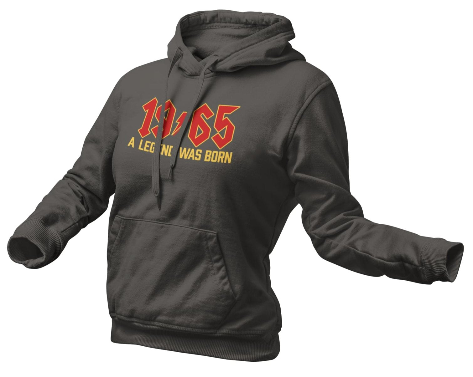 1965 A Legend Was Born 60th Birthday Hoodie For 2025 60th Rock Font ReGalaxy Tees