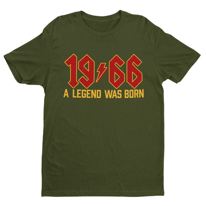 1966 A Legend Was Born - 60th Birthday Rock Style T-Shirt T-Shirt Gift
