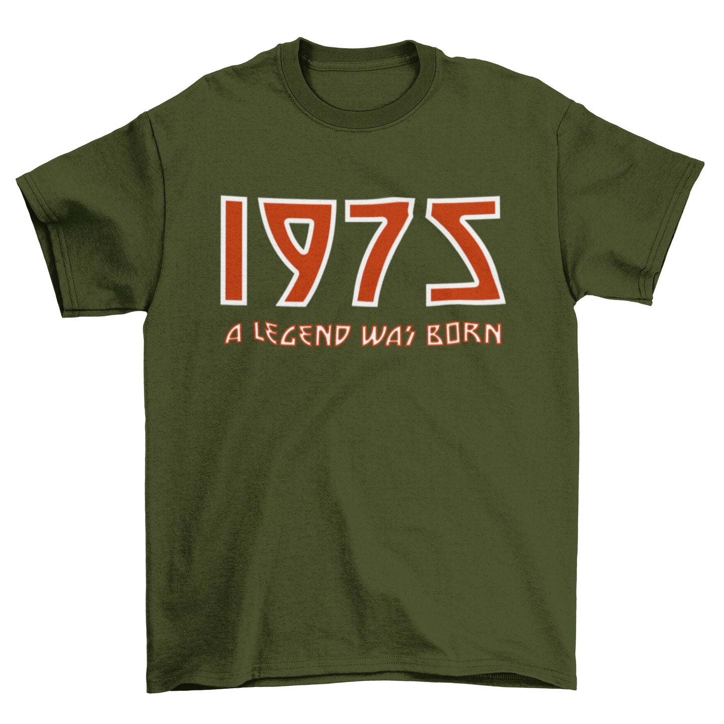 Funny 50th Birthday in 2025 T Shirt 1975 A Legend Was Born Rock Font Gift Idea