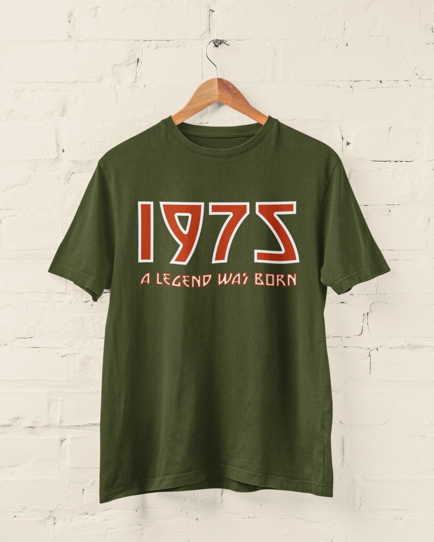 Funny 50th Birthday in 2025 T Shirt 1975 A Legend Was Born Rock Font Gift Idea