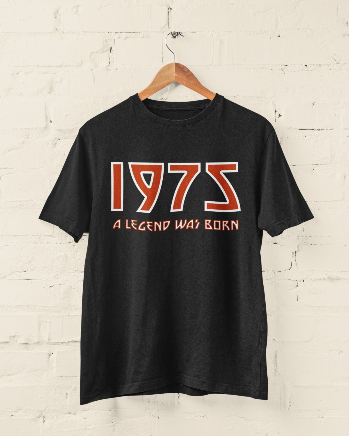 Funny 50th Birthday in 2025 T Shirt 1975 A Legend Was Born Rock Font Gift Idea