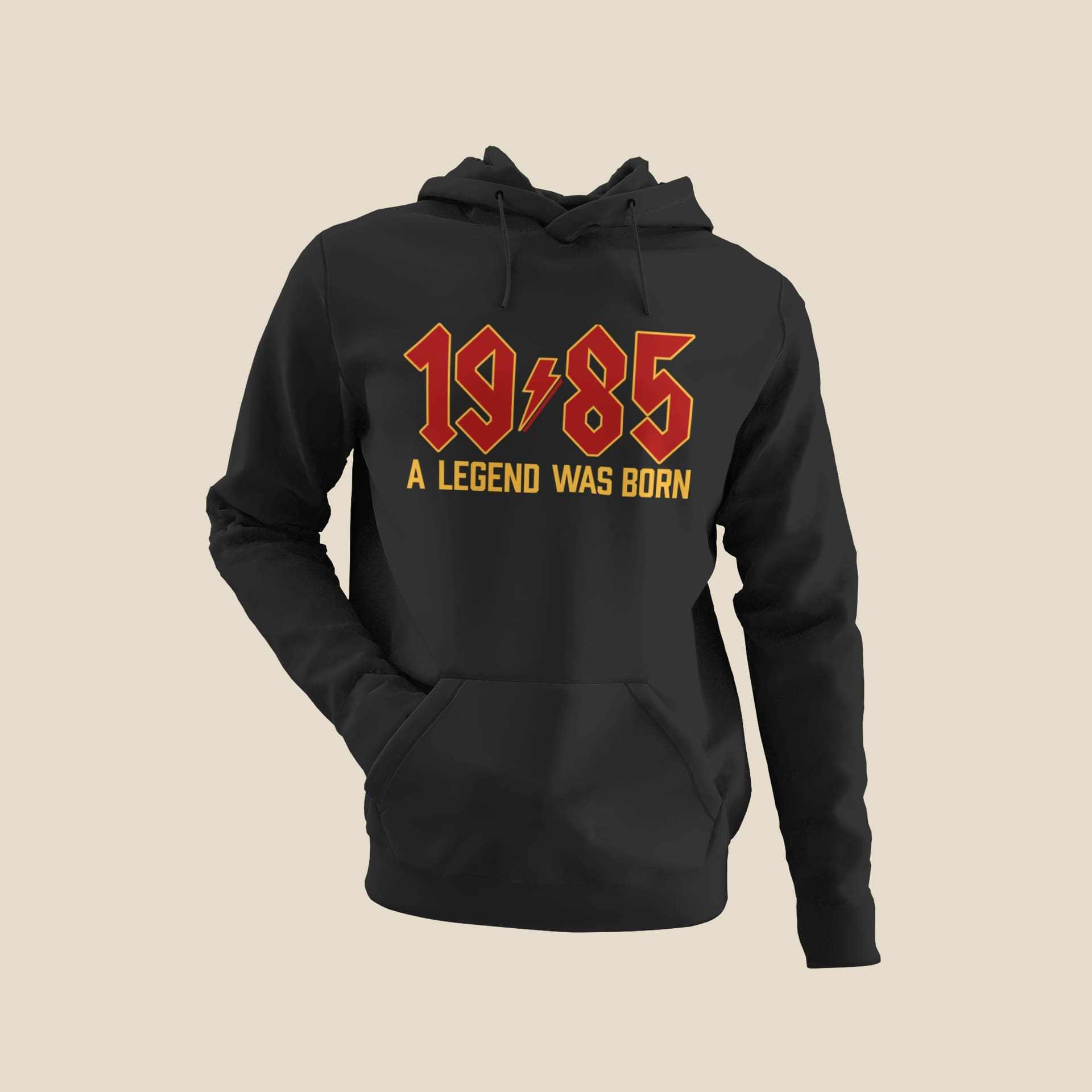 1985 A Legend Was Born 40th Birthday Hoodie For 2025 40th Rock Font ReGalaxy Tees