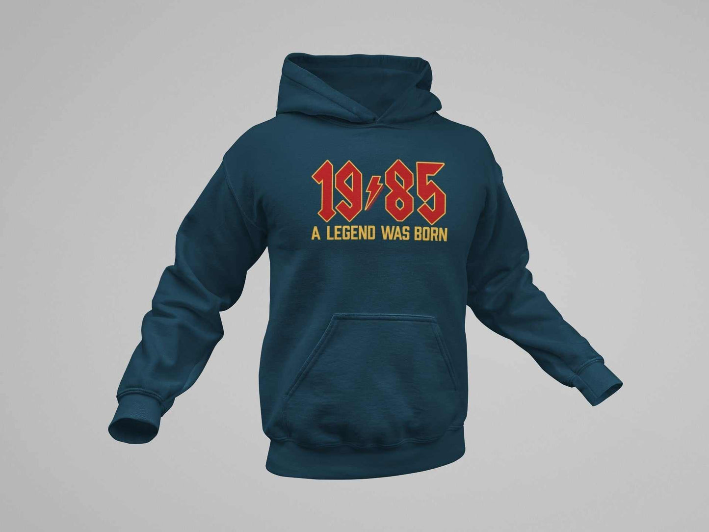 1985 A Legend Was Born 40th Birthday Hoodie For 2025 40th Rock Font ReGalaxy Tees