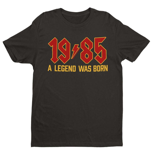 40th Birthday T Shirt40th Birthday T Shirt For 2025 1985 A Legend Was Born Retro Heavy Meta