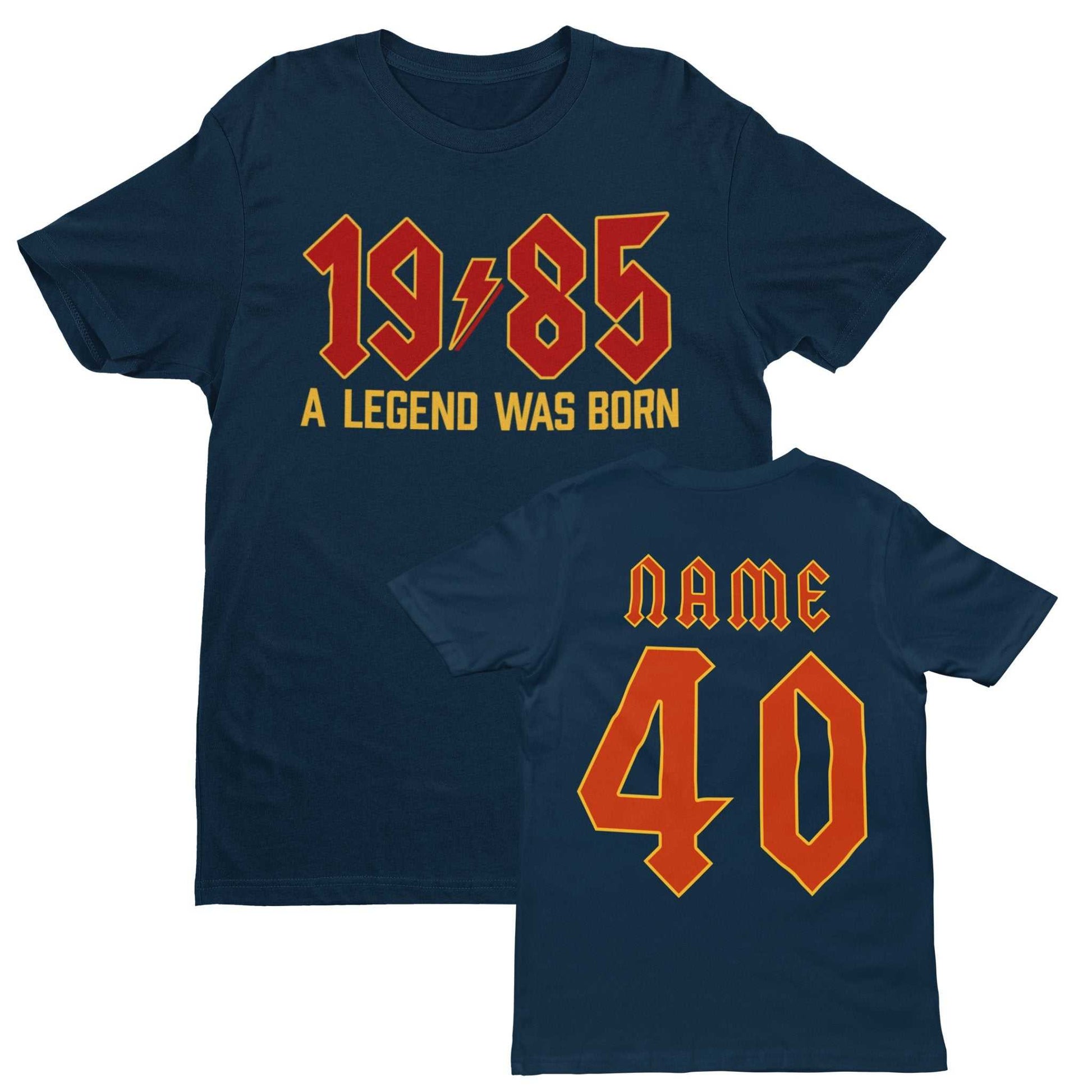 2025 Birthday PERSONALISED 40th2025 Birthday PERSONALISED 40th T Shirt 1985 A Legend Was Born With Ba