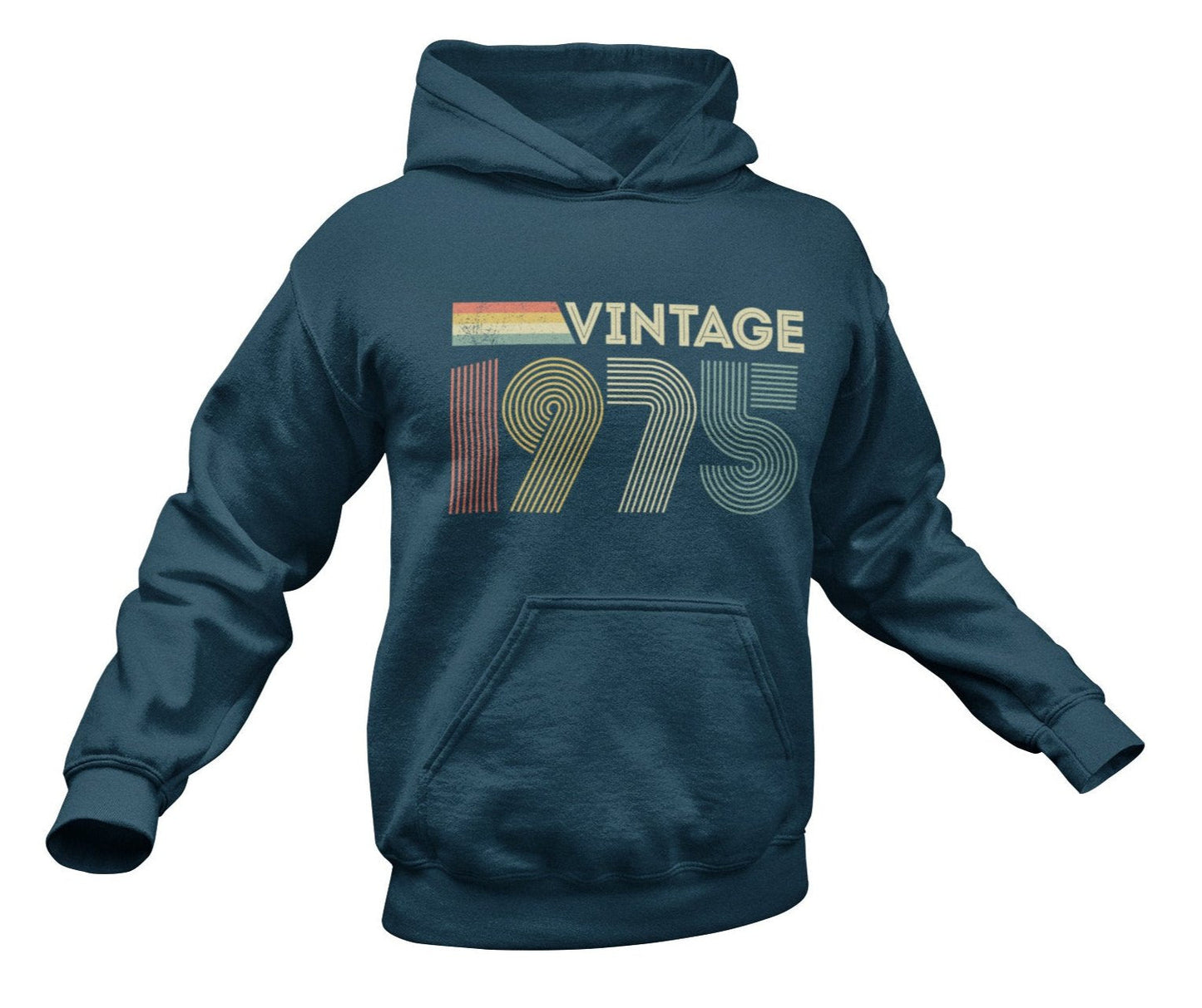 Vintage 1975 Hoodie Retro 50th Birthday Gift Idea for 2025 CelebrationGalaxy Tees