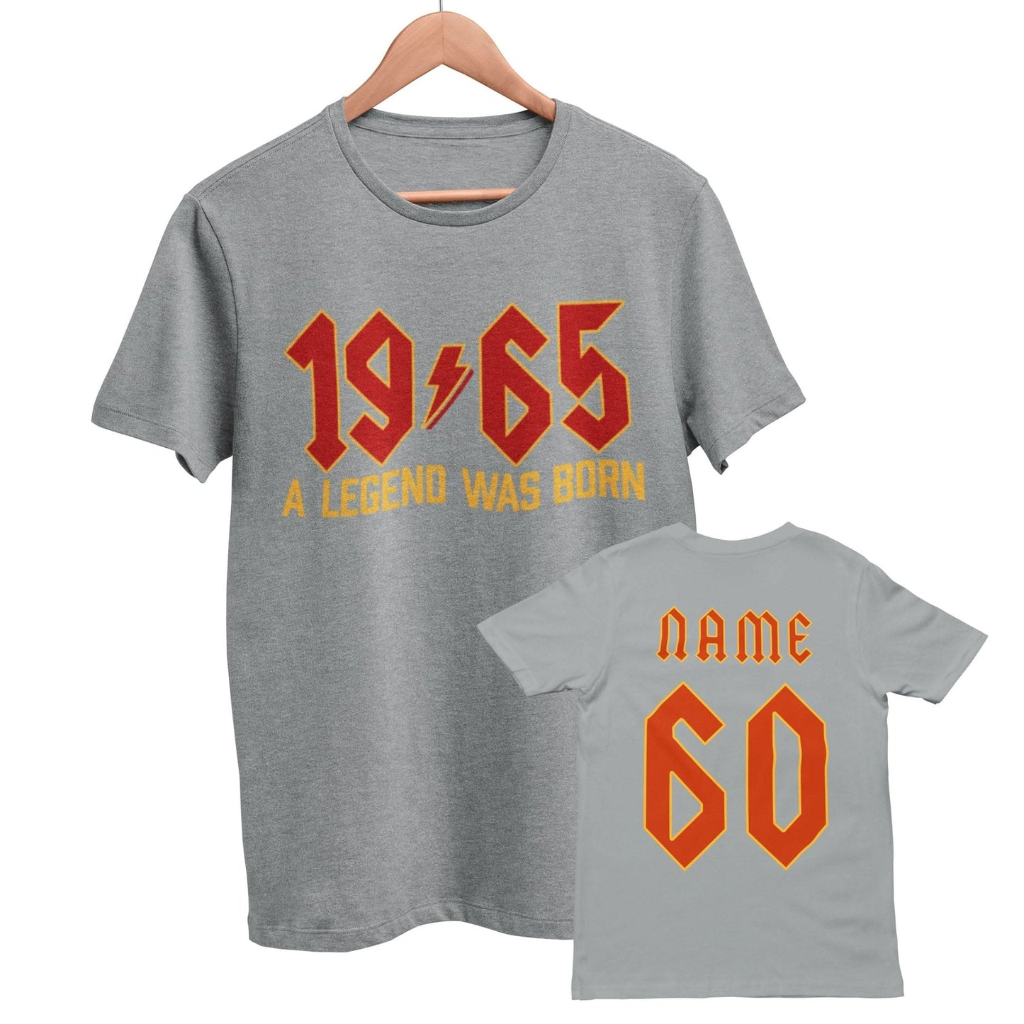 2025 Birthday PERSONALISED 60th T Shirt 1965 A Legend Was Born With BaGalaxy Tees