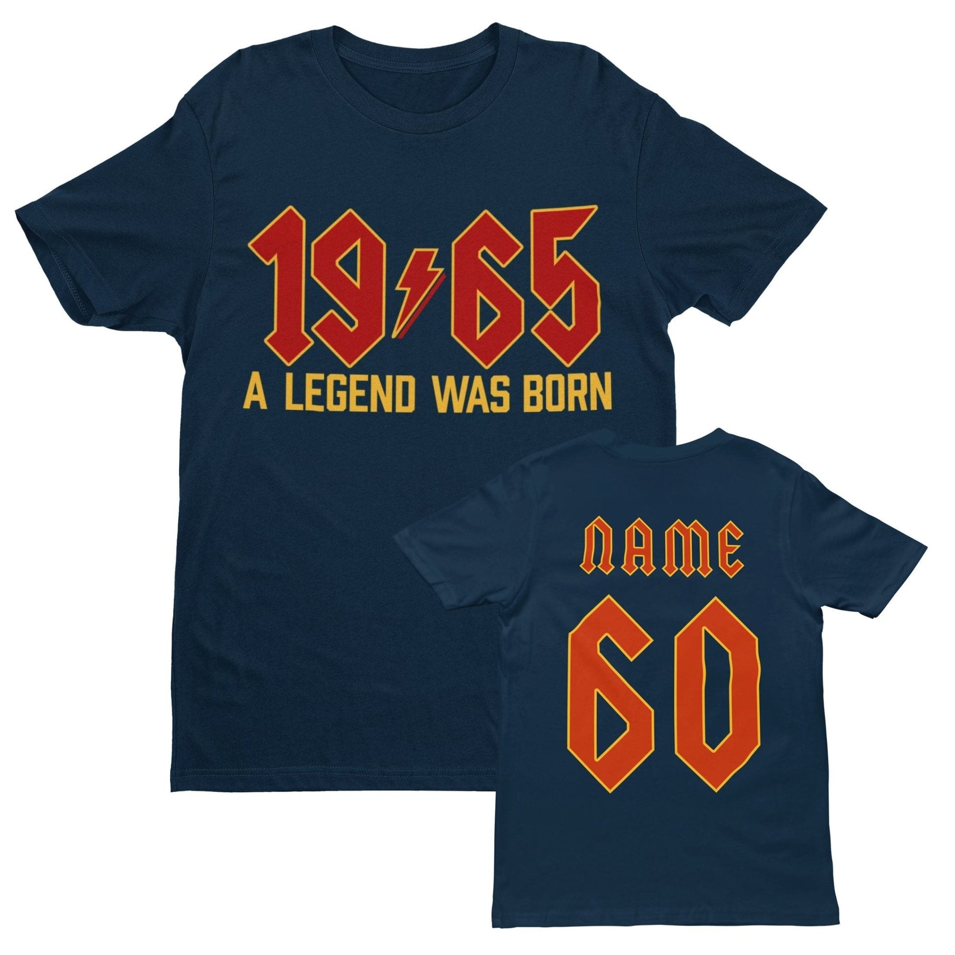 2025 Birthday PERSONALISED 60th T Shirt 1965 A Legend Was Born With BaGalaxy Tees