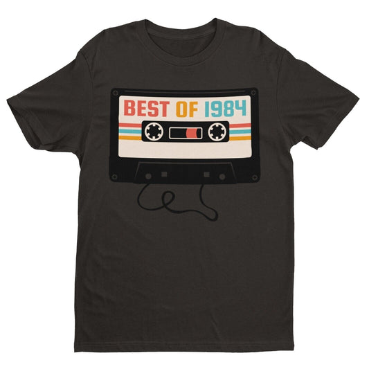 40th Birthday in 2024 T Shirt Funny Best of 1984 Retro Cassette Tape GGalaxy Tees