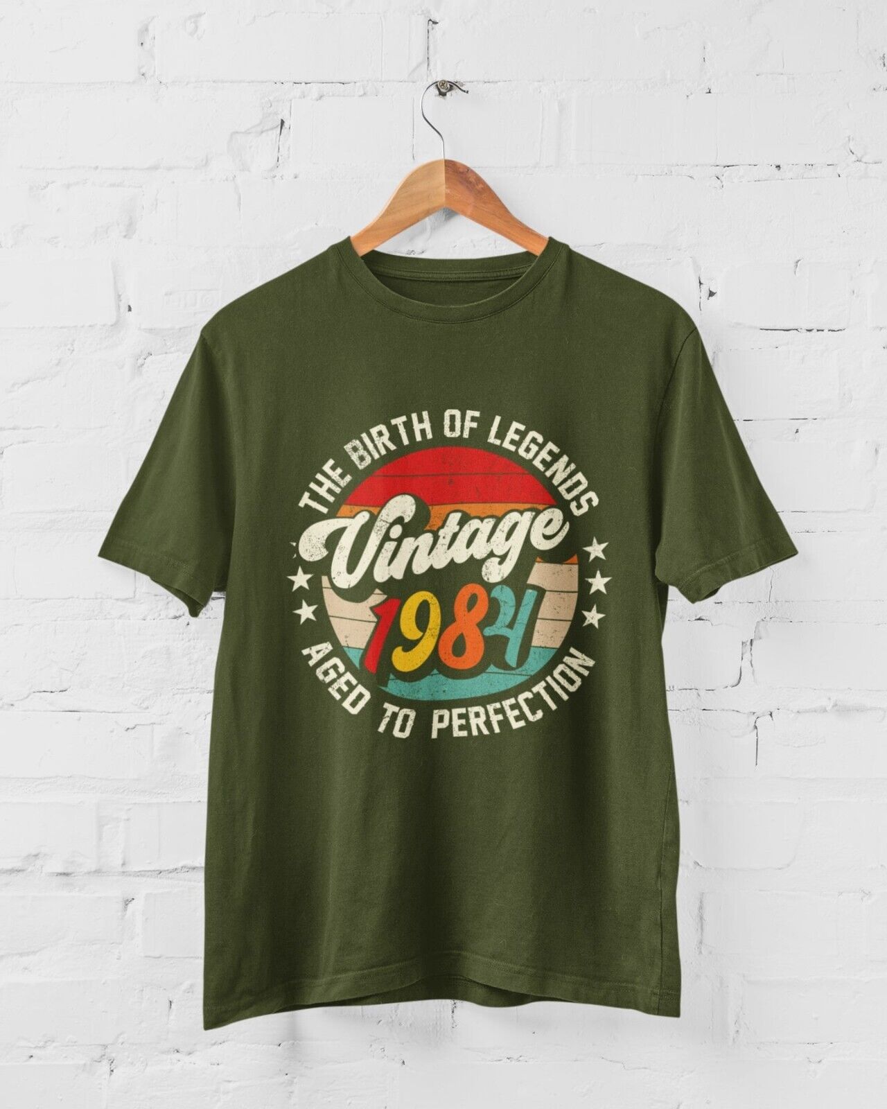 40th Birthday in 2024 T Shirt Vintage 1984 Birth Of Legends Aged To PeGalaxy Tees