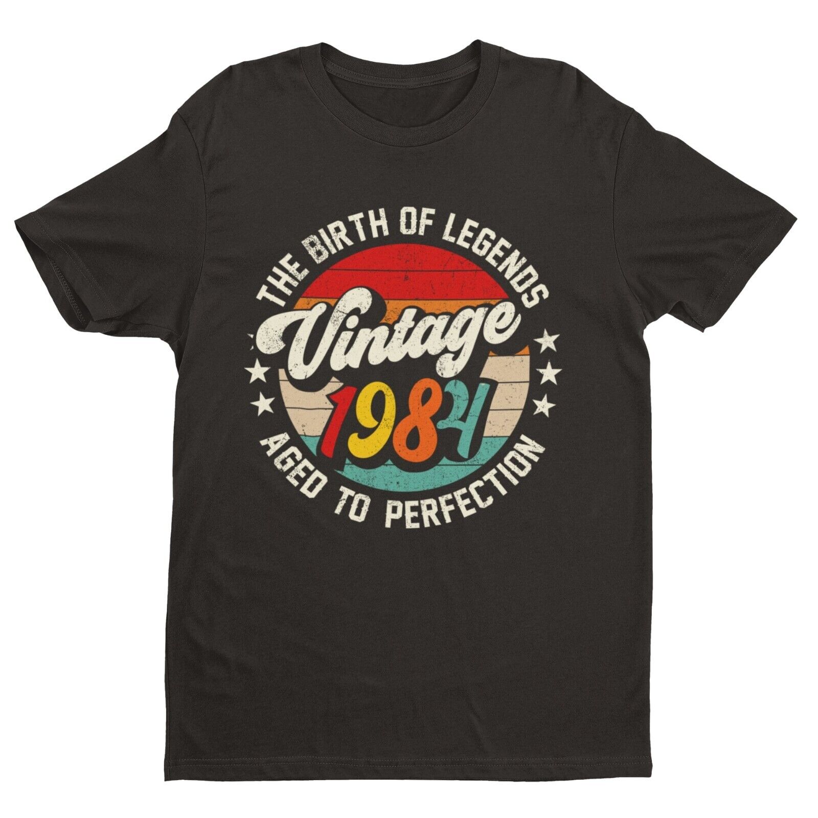 40th Birthday in 2024 T Shirt Vintage 1984 Birth Of Legends Aged To PeGalaxy Tees