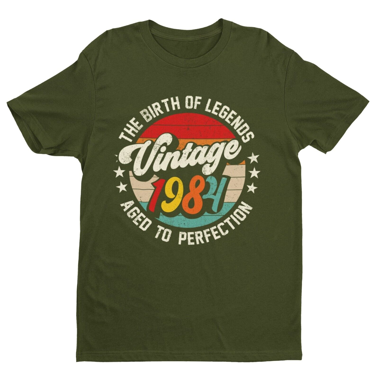 40th Birthday in 2024 T Shirt Vintage 1984 Birth Of Legends Aged To PeGalaxy Tees