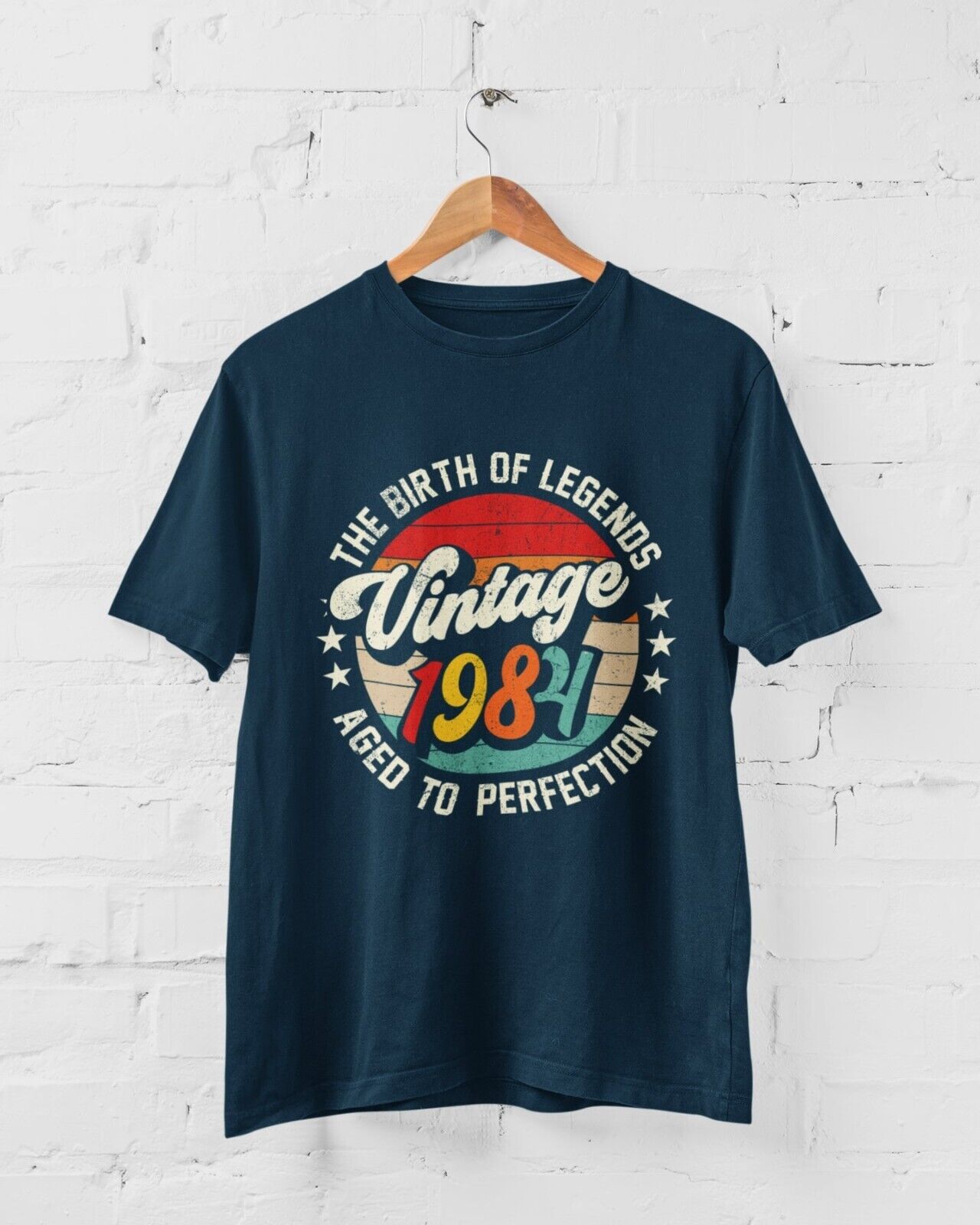 40th Birthday in 2024 T Shirt Vintage 1984 Birth Of Legends Aged To PeGalaxy Tees