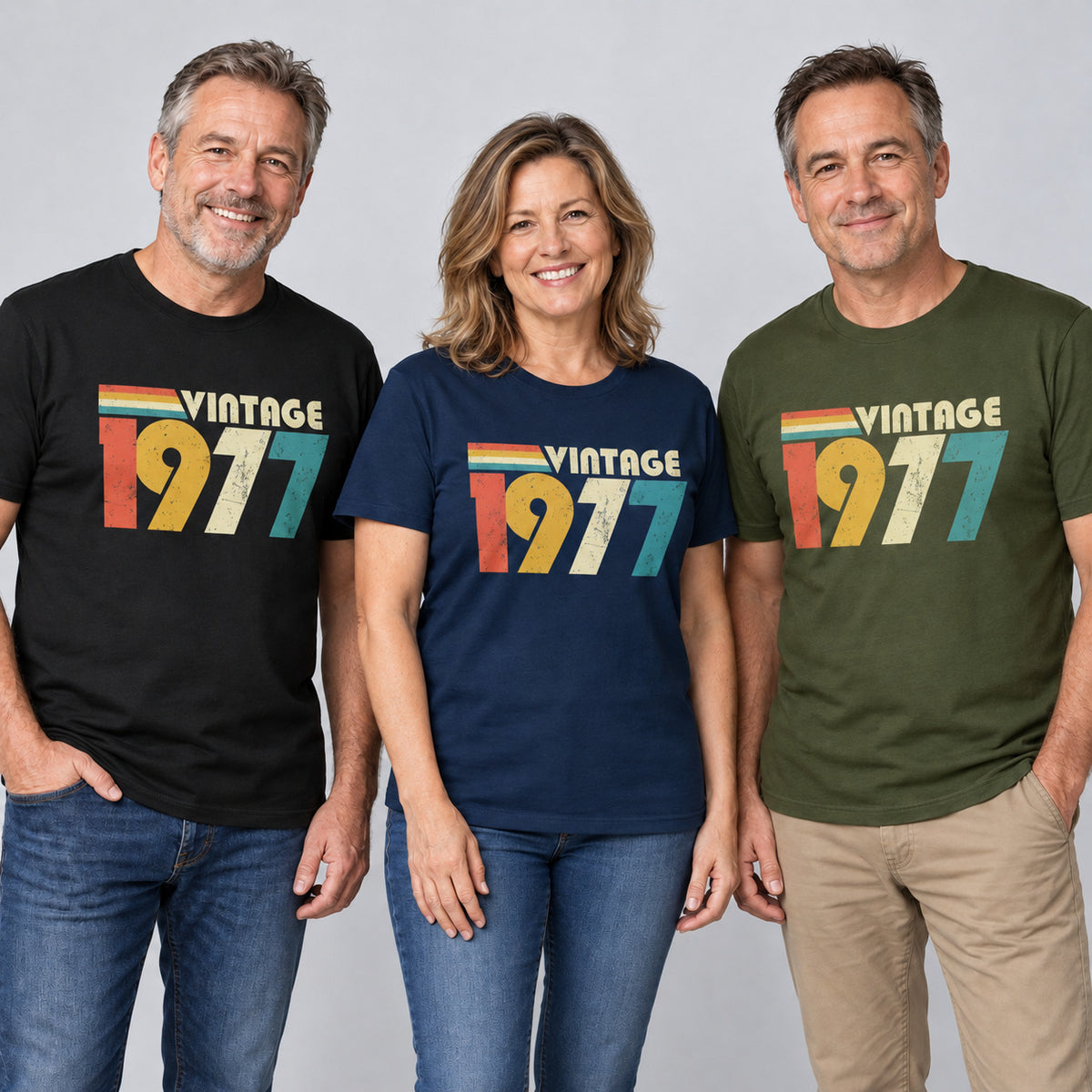 Vintage 1977 50th Birthday T-Shirt for 2027
