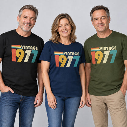 Vintage 1977 50th Birthday T-Shirt for 2027