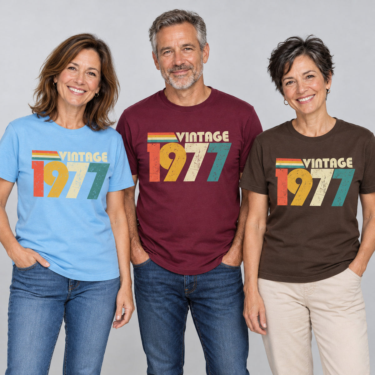 Vintage 1977 50th Birthday T-Shirt for 2027