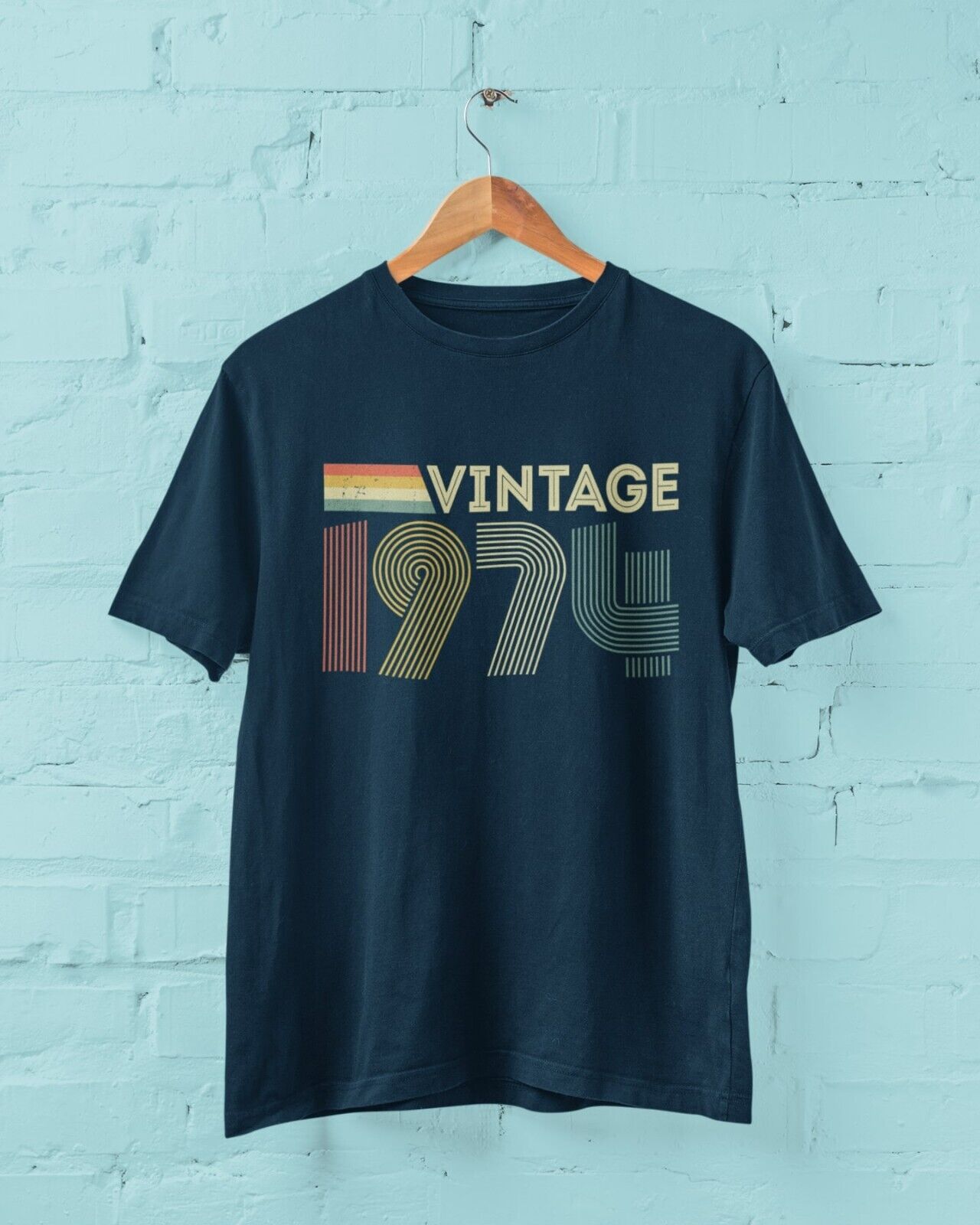 50th Birthday in 2024 T Shirt Vintage 1974 Retro Design Gift Idea PresGalaxy Tees