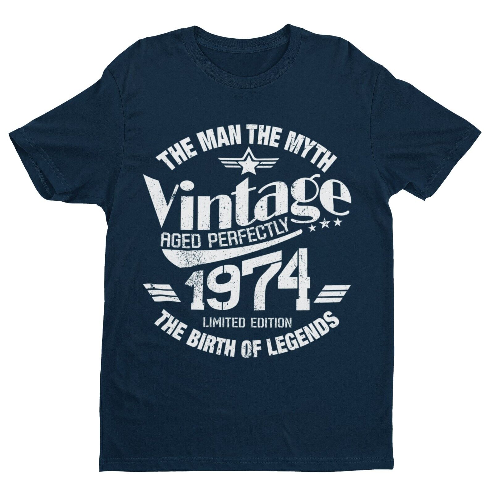 50th Birthday in 2024 T Shirt Vintage 1974 The Man Myth Legend  ClassiGalaxy Tees