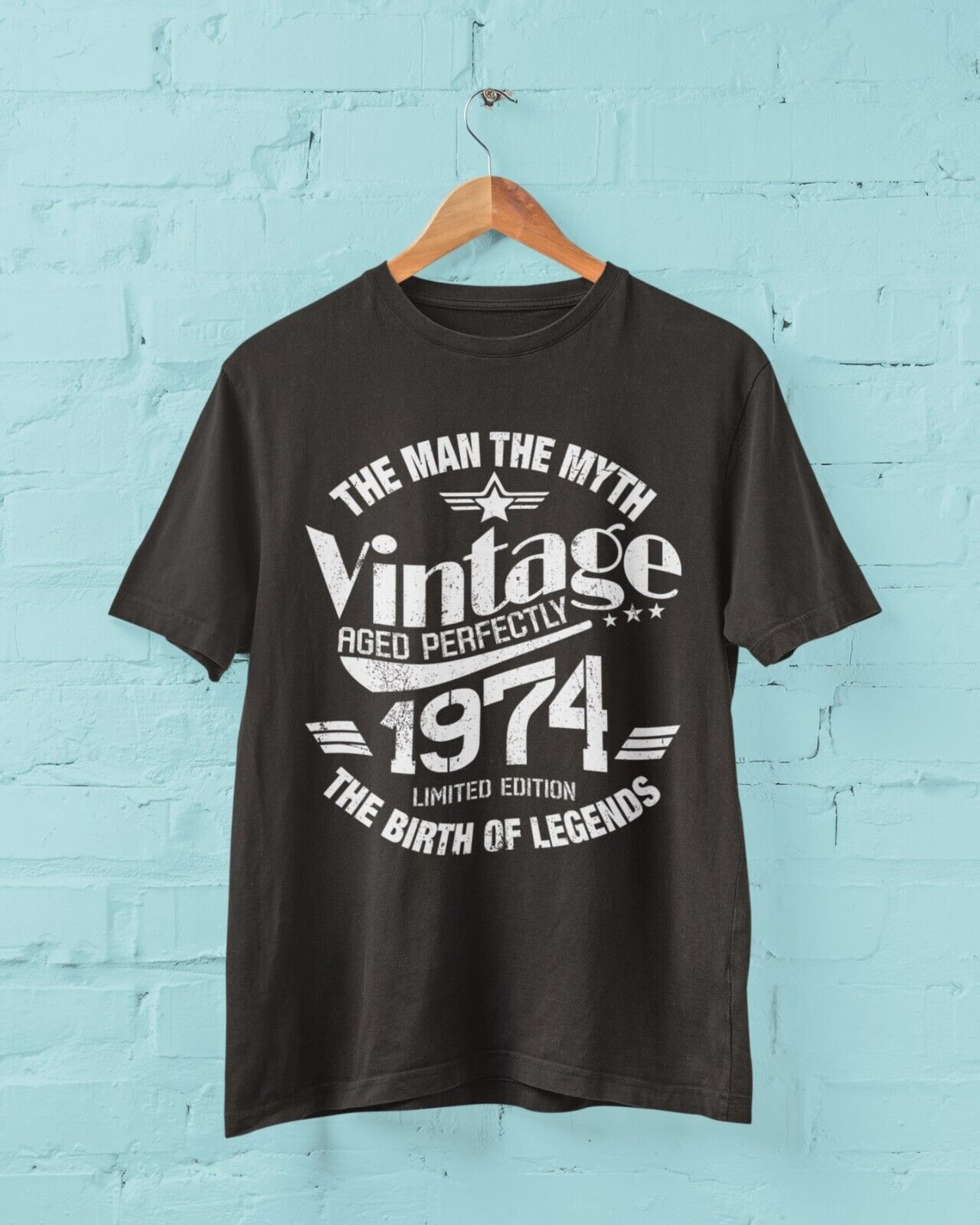 50th Birthday in 2024 T Shirt Vintage 1974 The Man Myth Legend  ClassiGalaxy Tees