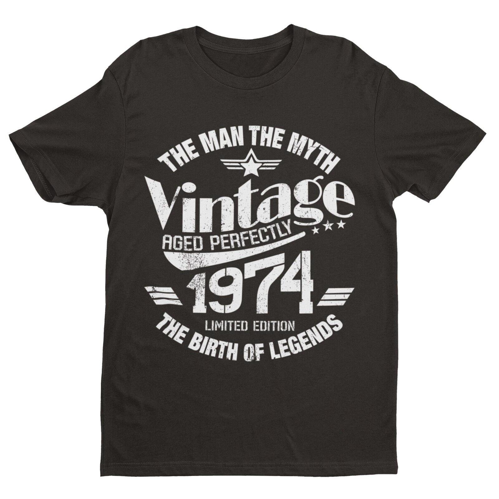 50th Birthday in 2024 T Shirt Vintage 1974 The Man Myth Legend  ClassiGalaxy Tees