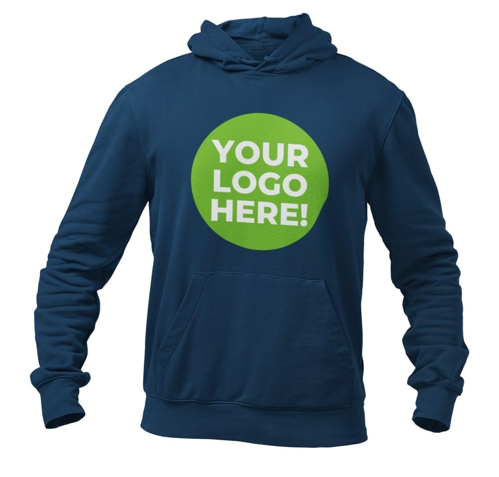 Galaxy Tees Unisex Custom Printed Hoodie with Image and/or Text - Front, Back, or Both - Galaxy Tees