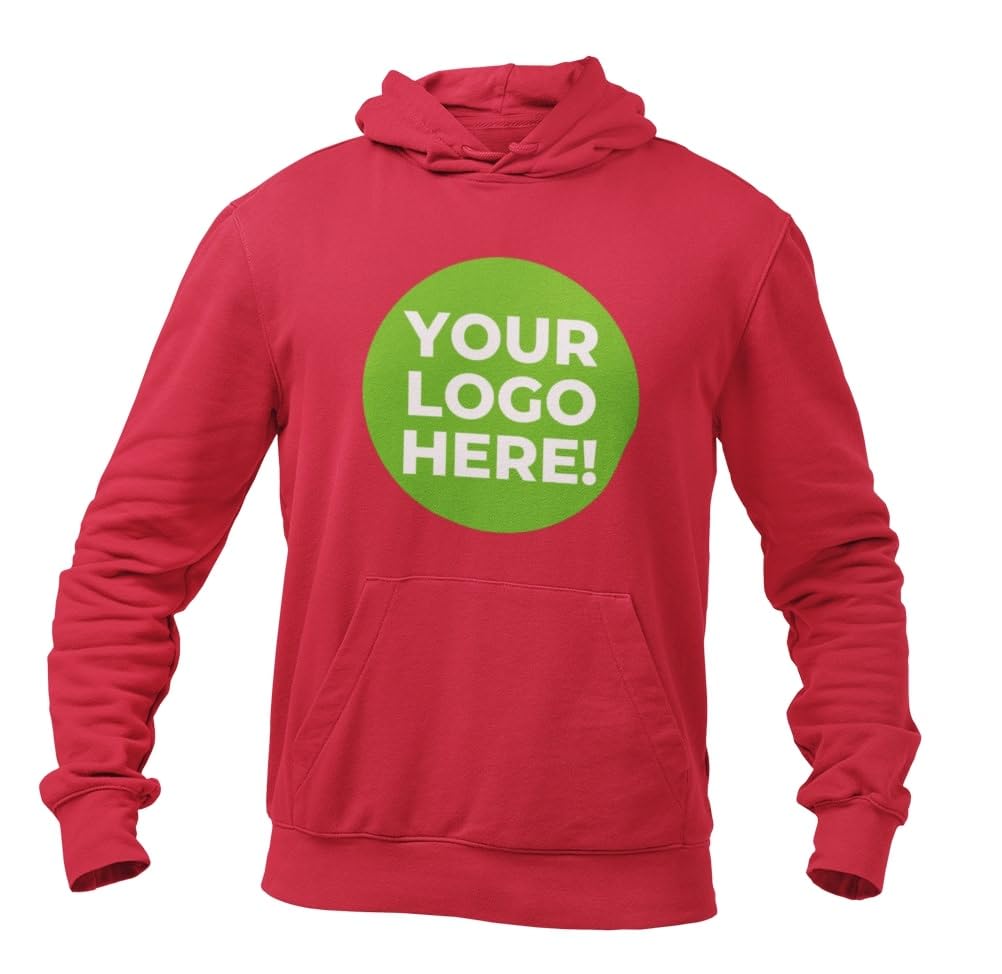 Galaxy Tees Unisex Custom Printed Hoodie with Image and/or Text - Front, Back, or Both - Galaxy Tees