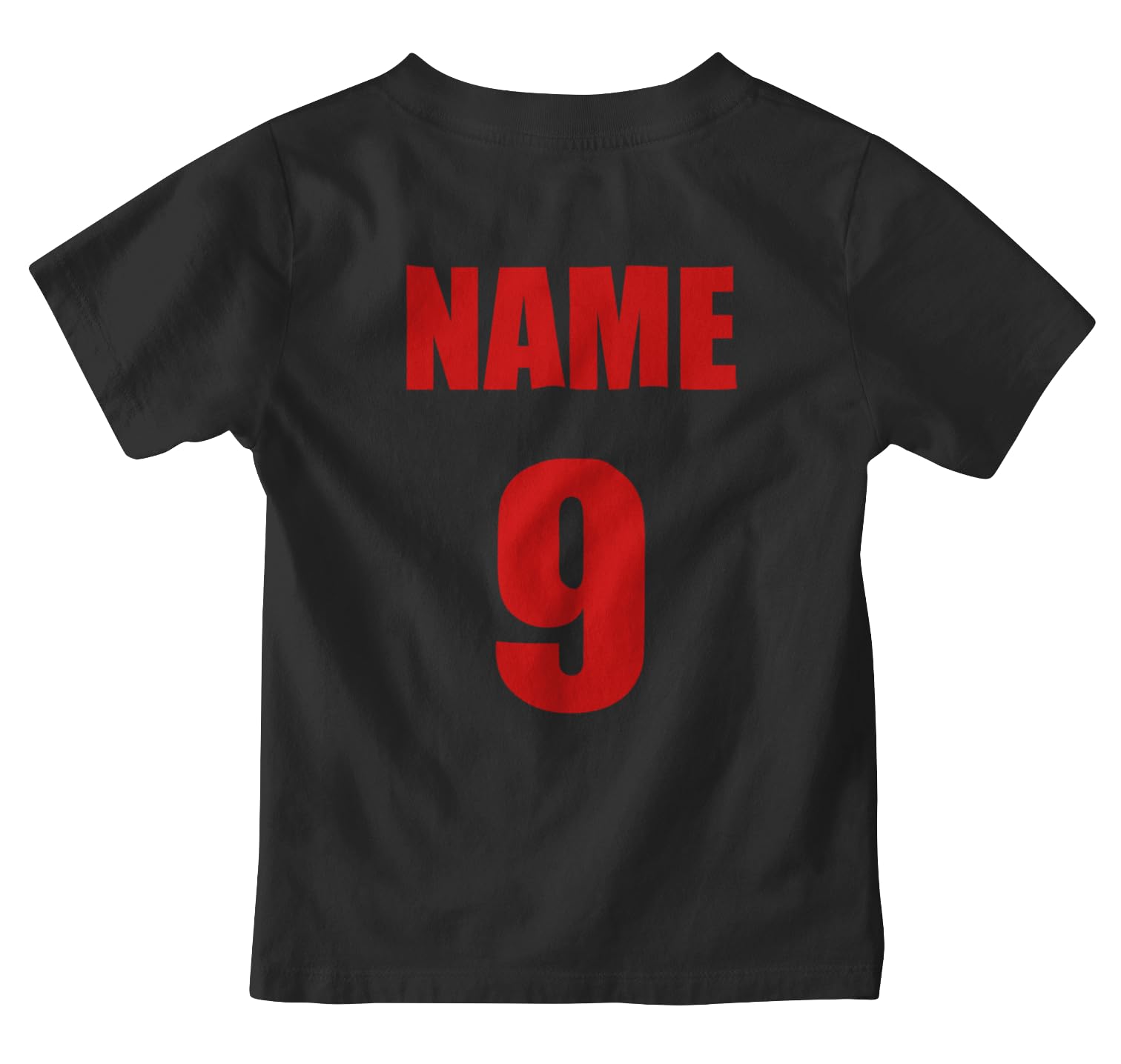 Kids Personalised England Football Fan T-Shirt, Custom Name & Number Back Print, Boys Girls World Cup Match Day Gift - Galaxy Tees