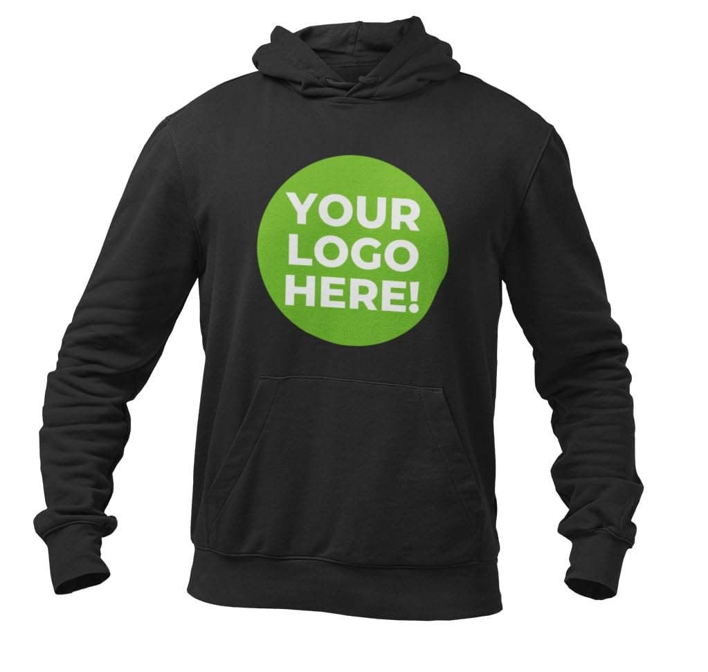 Galaxy Tees Unisex Custom Printed Hoodie with Image and/or Text - Front, Back, or Both - Galaxy Tees
