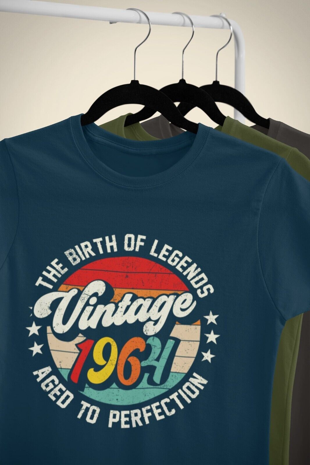 60th Birthday in 2024 T Shirt Vintage 1964 Birth Of Legends Aged To PeGalaxy Tees