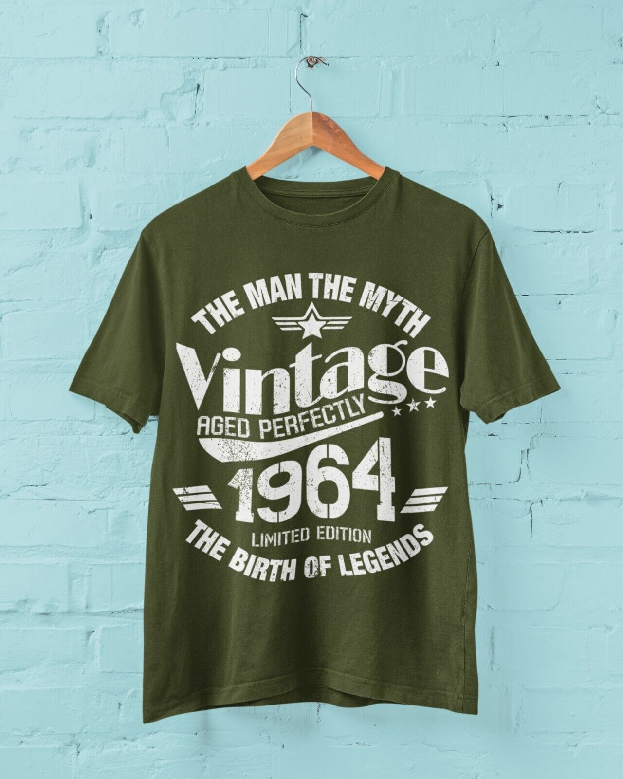 60th Birthday in 2024 T Shirt Vintage 1964 The Man Myth Legend  ClassiGalaxy Tees