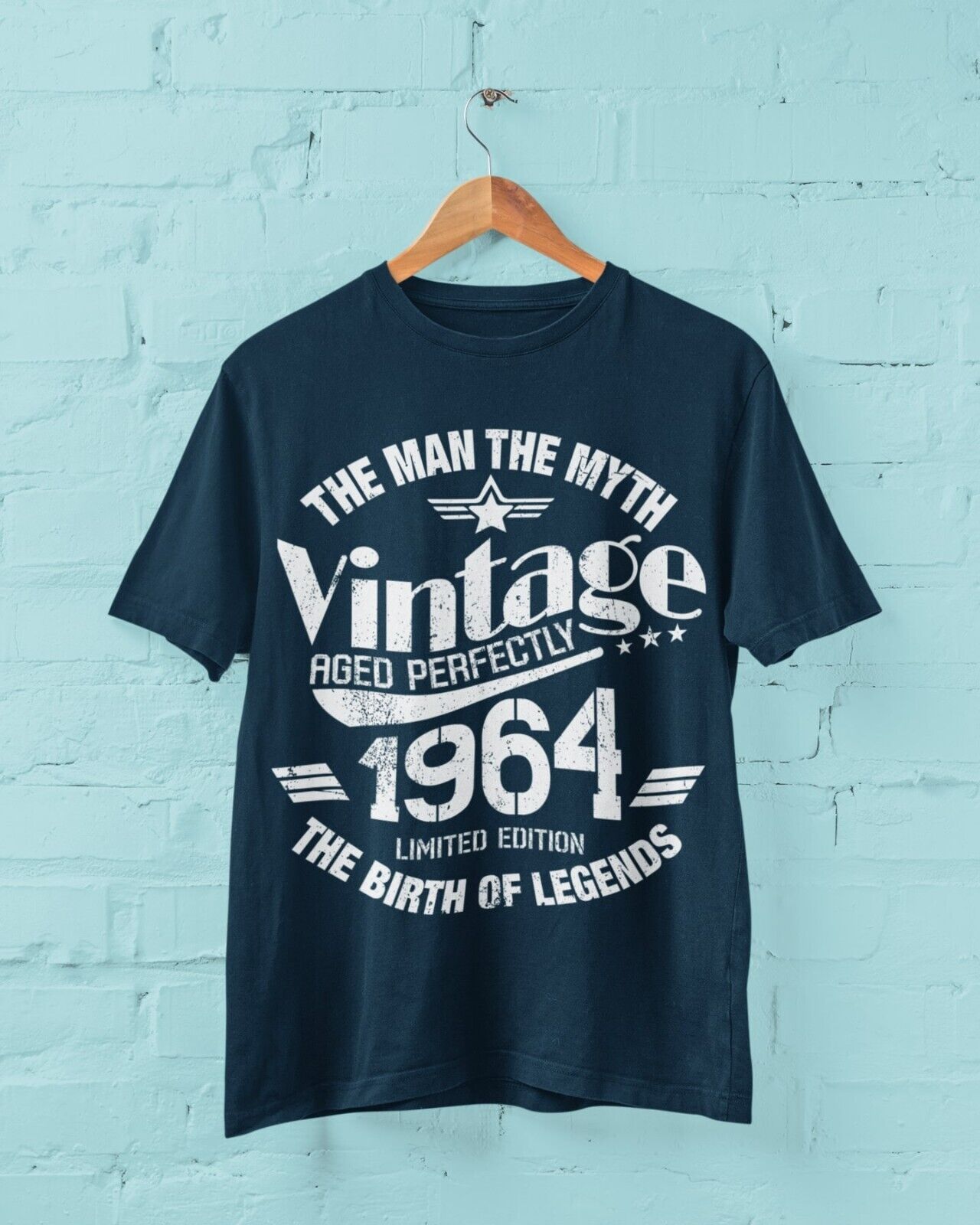 60th Birthday in 2024 T Shirt Vintage 1964 The Man Myth Legend  ClassiGalaxy Tees