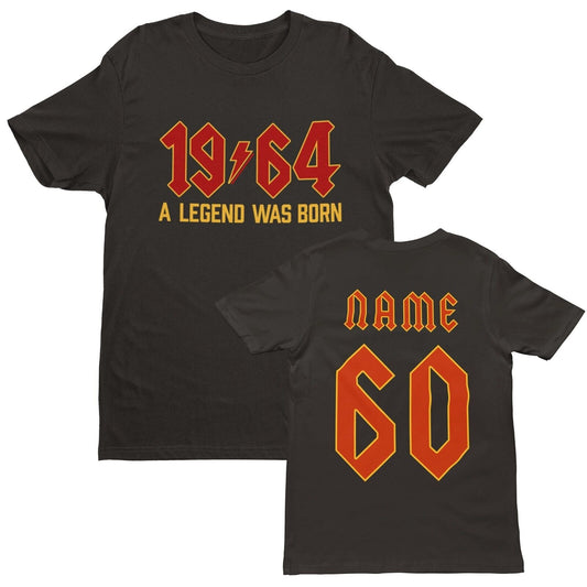 60th T Shirt 1964 A Legend Was Born With Name on Back For 2024 BirthdaGalaxy Tees