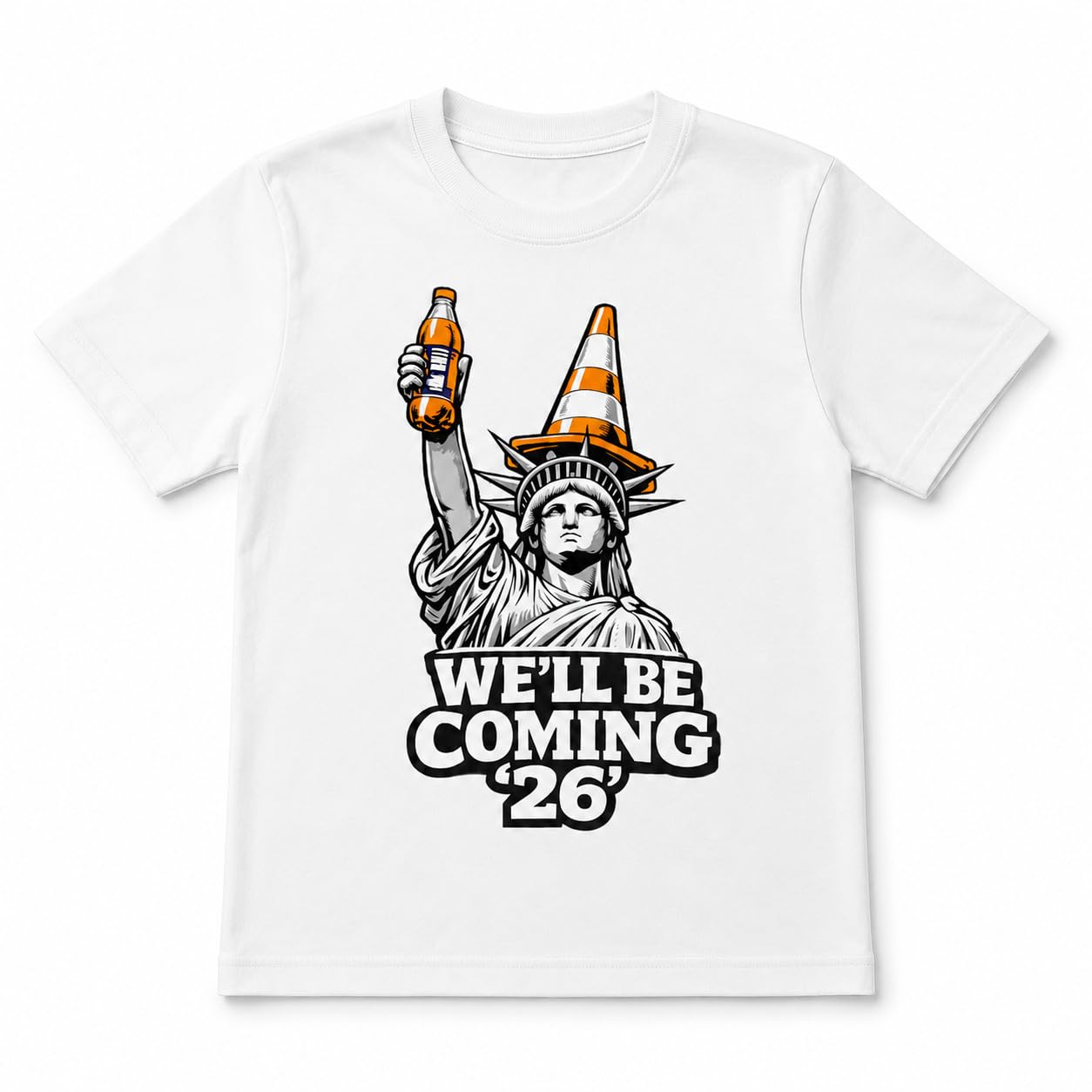 Kids Scotland 2026 Football T-Shirt, We’ll Be Coming Graphic T-Shirt, Children’s Scotland Fan Match Day Top - Galaxy Tees
