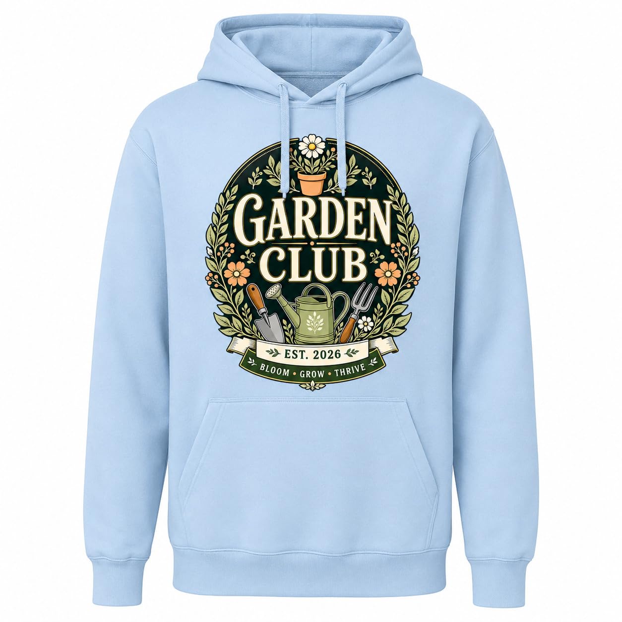 Garden Club Hoodie Vintage Gardening Gift Sweatshirt Unisex Gardener Plant Lover Pullover Top - Galaxy Tees