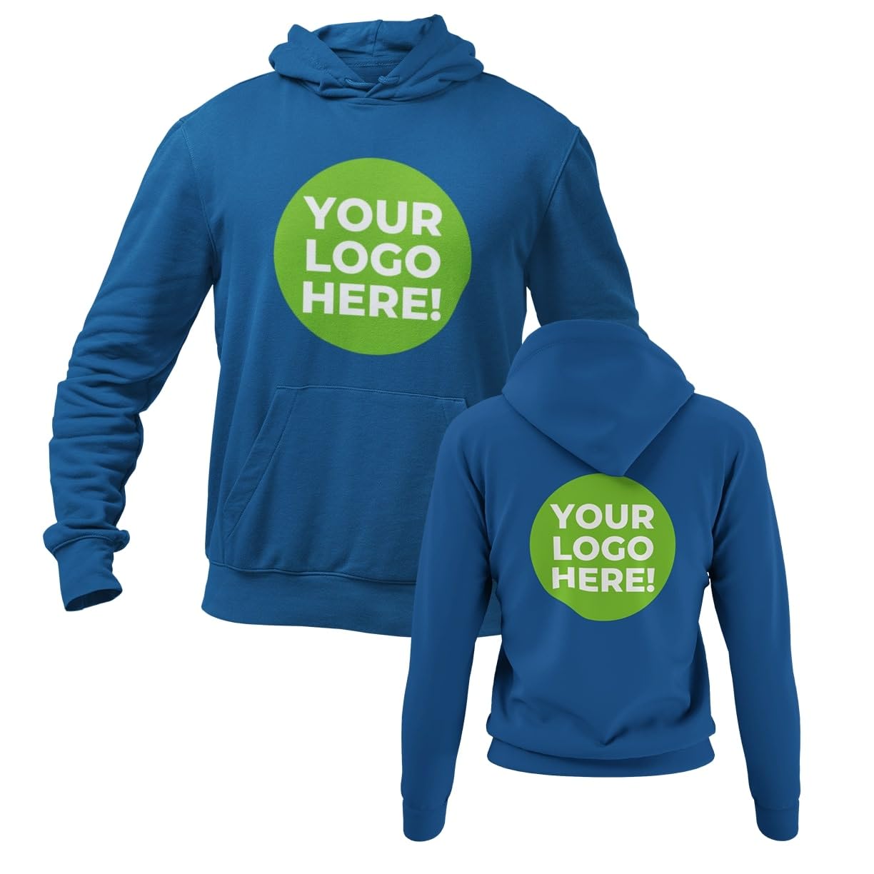 Galaxy Tees Unisex Custom Printed Hoodie with Image and/or Text - Front, Back, or Both - Galaxy Tees