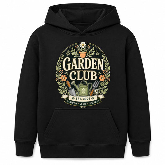 Kids Garden Club Hoodie Vintage Gardening Gift Boys Girls Little Gardener Plant Lover Sweatshirt - Galaxy Tees