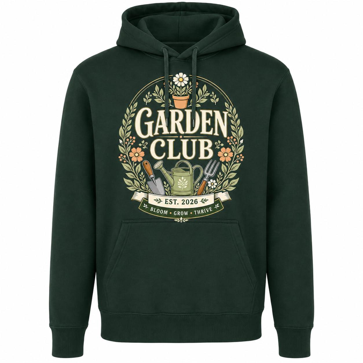 Garden Club Hoodie Vintage Gardening Gift Sweatshirt Unisex Gardener Plant Lover Pullover Top - Galaxy Tees
