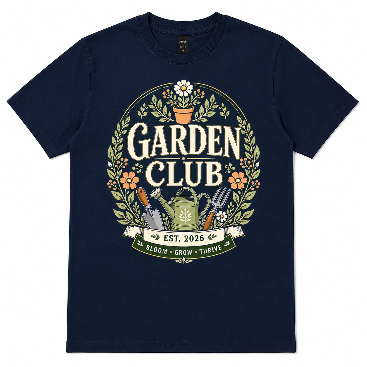 Men's Garden Club T-Shirt Vintage Gardening Gift T-Shirt Gardener Allotment Plant Lover Top - Galaxy Tees