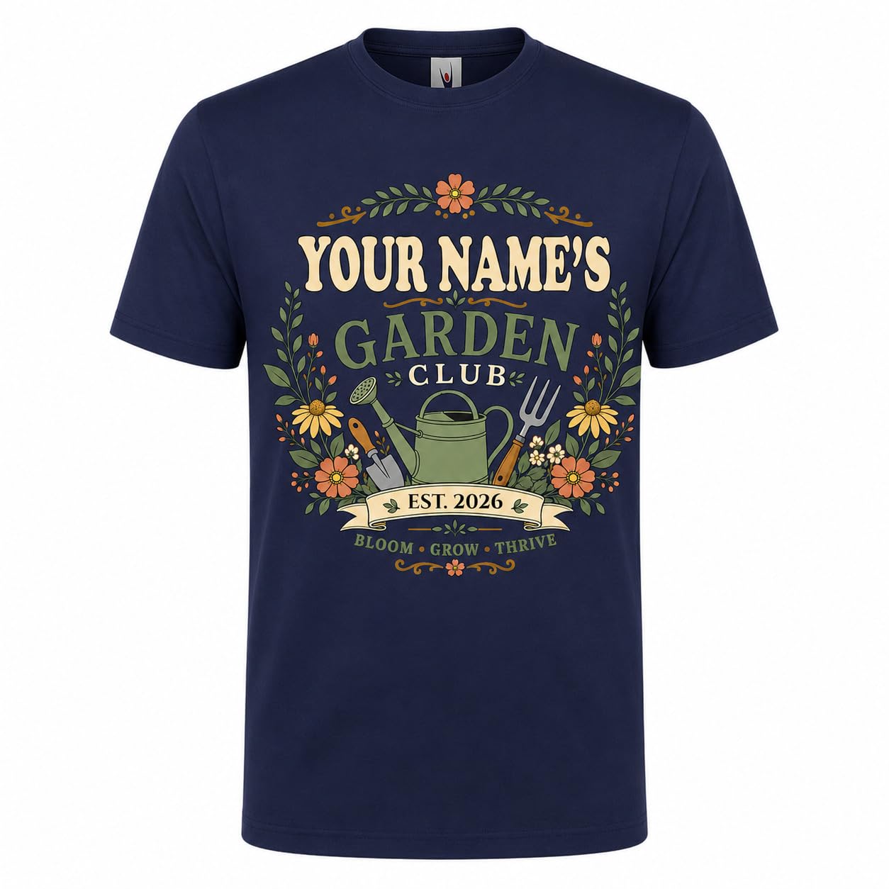 Personalised Garden Club T-Shirt Men’s Gardening Gift Custom Name Year Gardener Plant Lover T-Shirt - Galaxy Tees