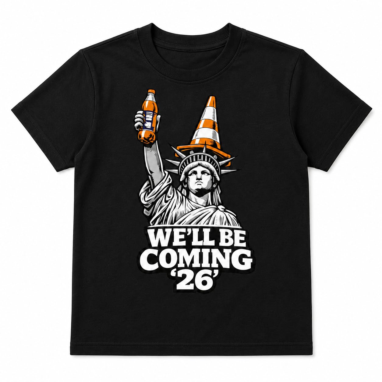 Kids Scotland 2026 Football T-Shirt, We’ll Be Coming Graphic T-Shirt, Children’s Scotland Fan Match Day Top - Galaxy Tees