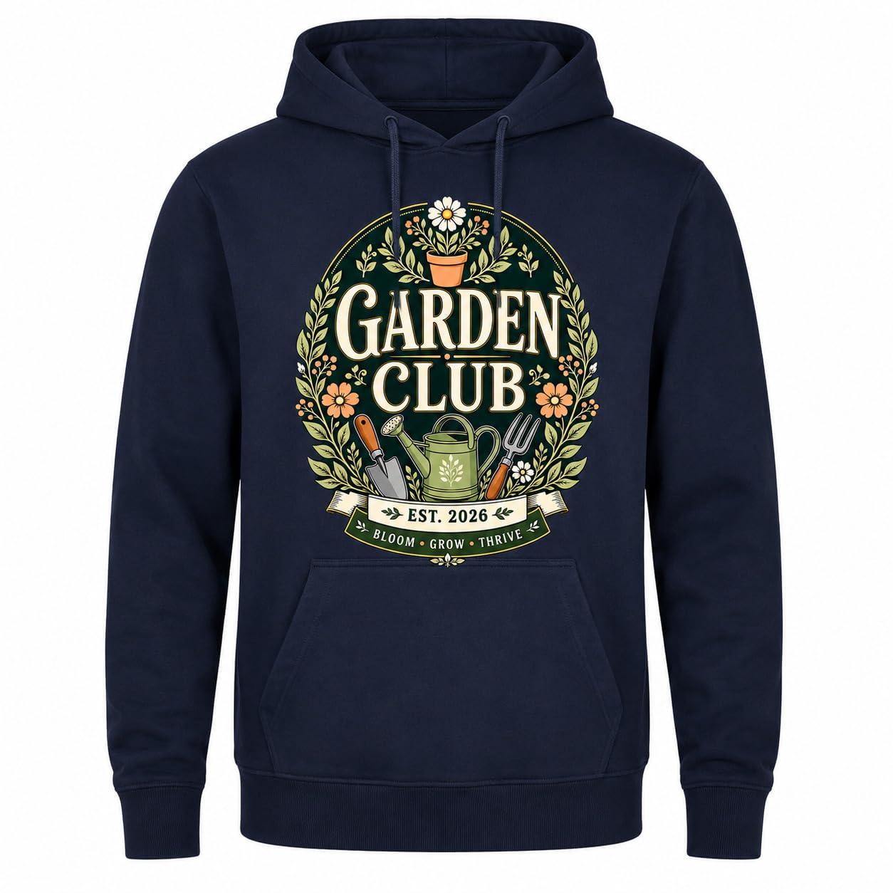 Garden Club Hoodie Vintage Gardening Gift Sweatshirt Unisex Gardener Plant Lover Pullover Top - Galaxy Tees