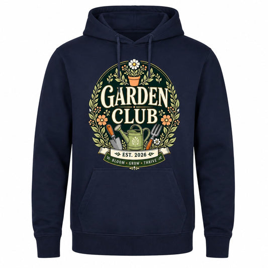 Garden Club Hoodie Vintage Gardening Gift Sweatshirt Unisex Gardener Plant Lover Pullover Top - Galaxy Tees