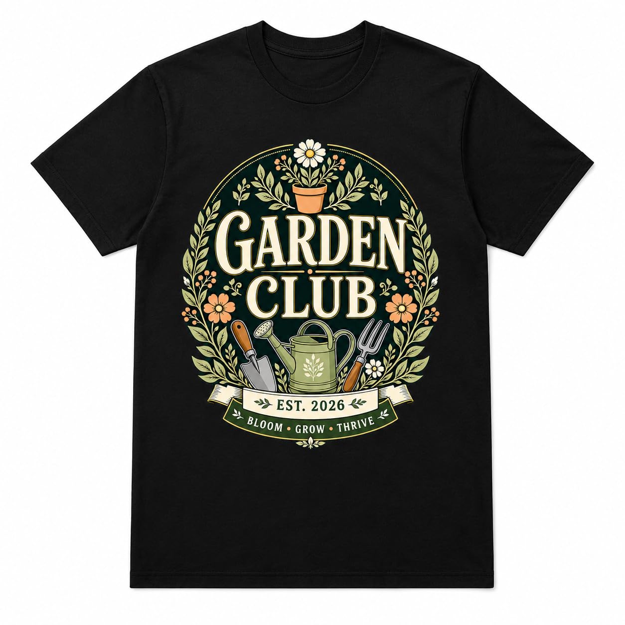 Men's Garden Club T-Shirt Vintage Gardening Gift T-Shirt Gardener Allotment Plant Lover Top - Galaxy Tees