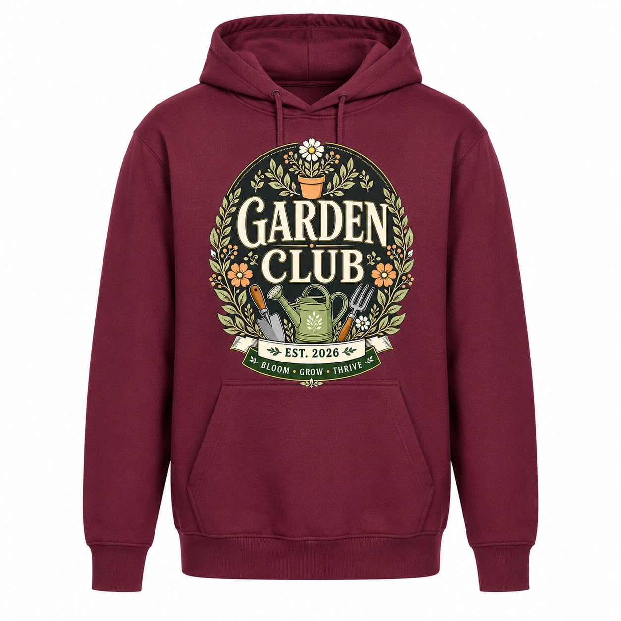 Garden Club Hoodie Vintage Gardening Gift Sweatshirt Unisex Gardener Plant Lover Pullover Top - Galaxy Tees