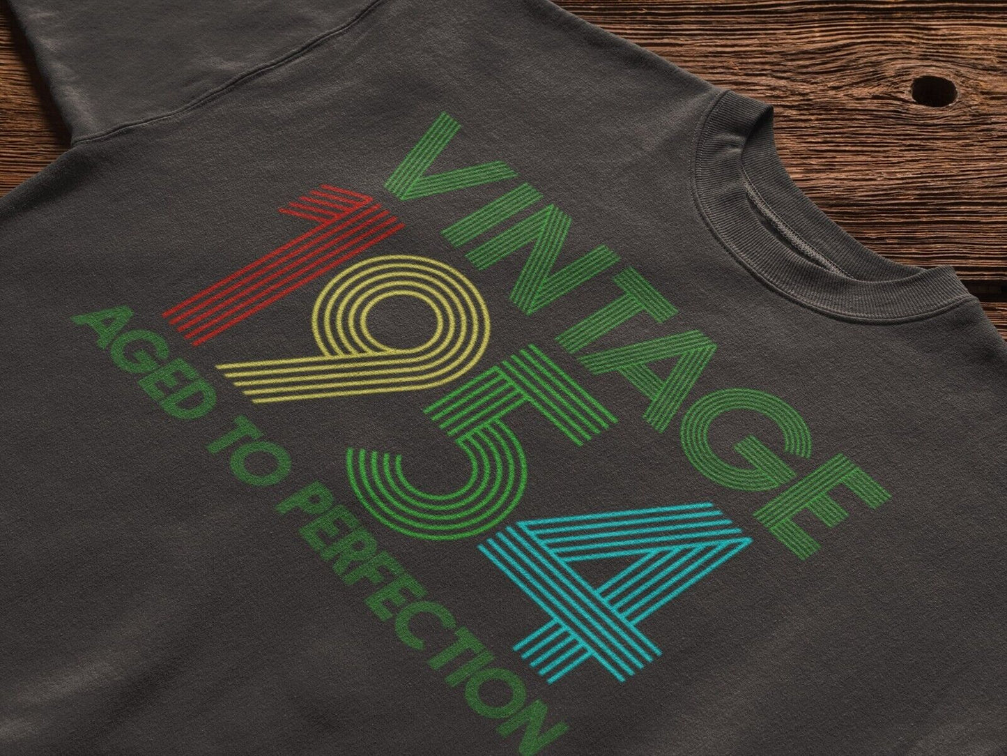 70th Birthday in 2024 T Shirt Vintage 1954 Aged To Perfection Gift IdeGalaxy Tees